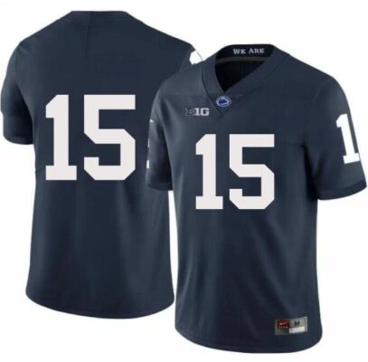 Men's #15 Penn State Nittany Lions Limited Jersey Navy