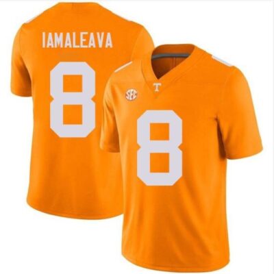 Men's Nico Iamaleava #8 Tennessee VolunMIrs Limited Jersey Orange