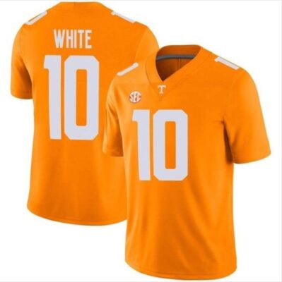 Men's Squirrel White #10 Tennessee Volunteers Limited Jersey Orange