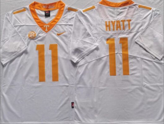 Men's Jalin Hyatt #11 Tennessee Volunteers Limited Jersey White