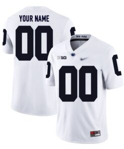 Custom Penn State Nittany Lions Stitched Jersey Football Replica White