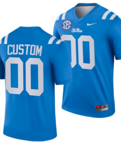 Ole Miss Rebels Custom Powder Blue 2021 Football Jersey