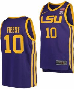 Angel Reese Jersey #10 LSU Tigers College Basketball Purple