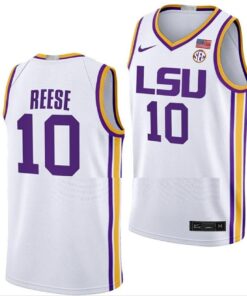 Angel Reese Jersey #10 LSU Tigers College Basketball White