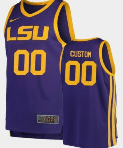 Custom LSU Tigers Jersey Name and Number College Basketball Replica Purple