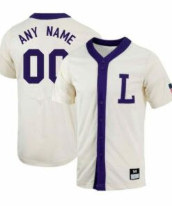 Custom LSU Tigers Jersey Name and Number Baseball NCAA College White