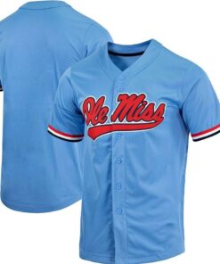 Ole Miss Rebels Baseball College World Series Champs 2022 Light Blue Jersey