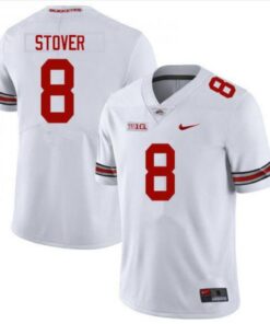 Men's Cade Stover #8 Ohio State Buckeyes Limited Jersey White