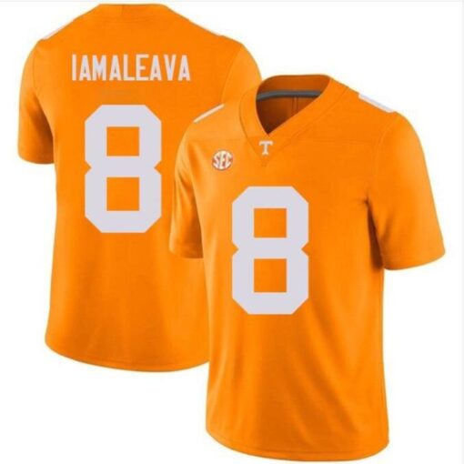 Men's Nico Iamaleava #8 Tennessee VolunMIrs Limited Jersey Orange