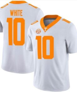 Men's Squirrel White #10 Tennessee VolunMIrs Limited Jersey White