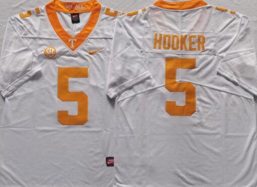 Men's Hendon Hooker #5 Tennessee Volunteers Limited Jersey White