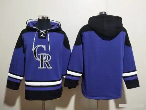 Men's Colorado Rockies Blank Hoodies